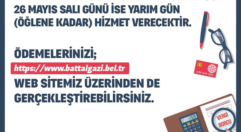 Battalgazi Belediyesi’nden Bayram Öncesi Vezne Düzenlemesi