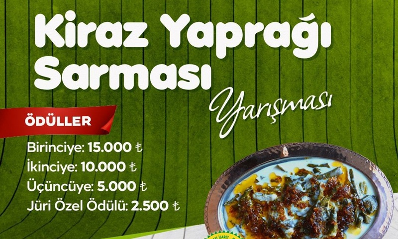 Yeşilyurt’un Ünlü Lezzeti “Kiraz Yaprağı Sarması” İçin 28 Haziran’da Yarışma Düzenlenecek