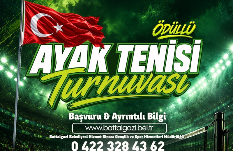 Battalgazi’de Ayak Tenisi Turnuvası