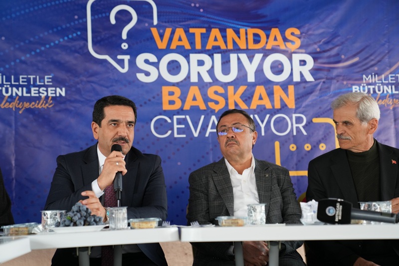 Başkan Taşkın Nuriye Mahallesinde Vatandaşların Taleplerini Dinledi